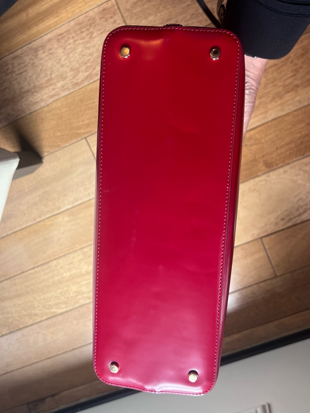 Tory Burch Red Leather Top-Handle Satchel - Picture 5 of 8